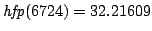 ${\it hfp}(6724) =
32.21609$