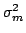 $\sigma^2_m$